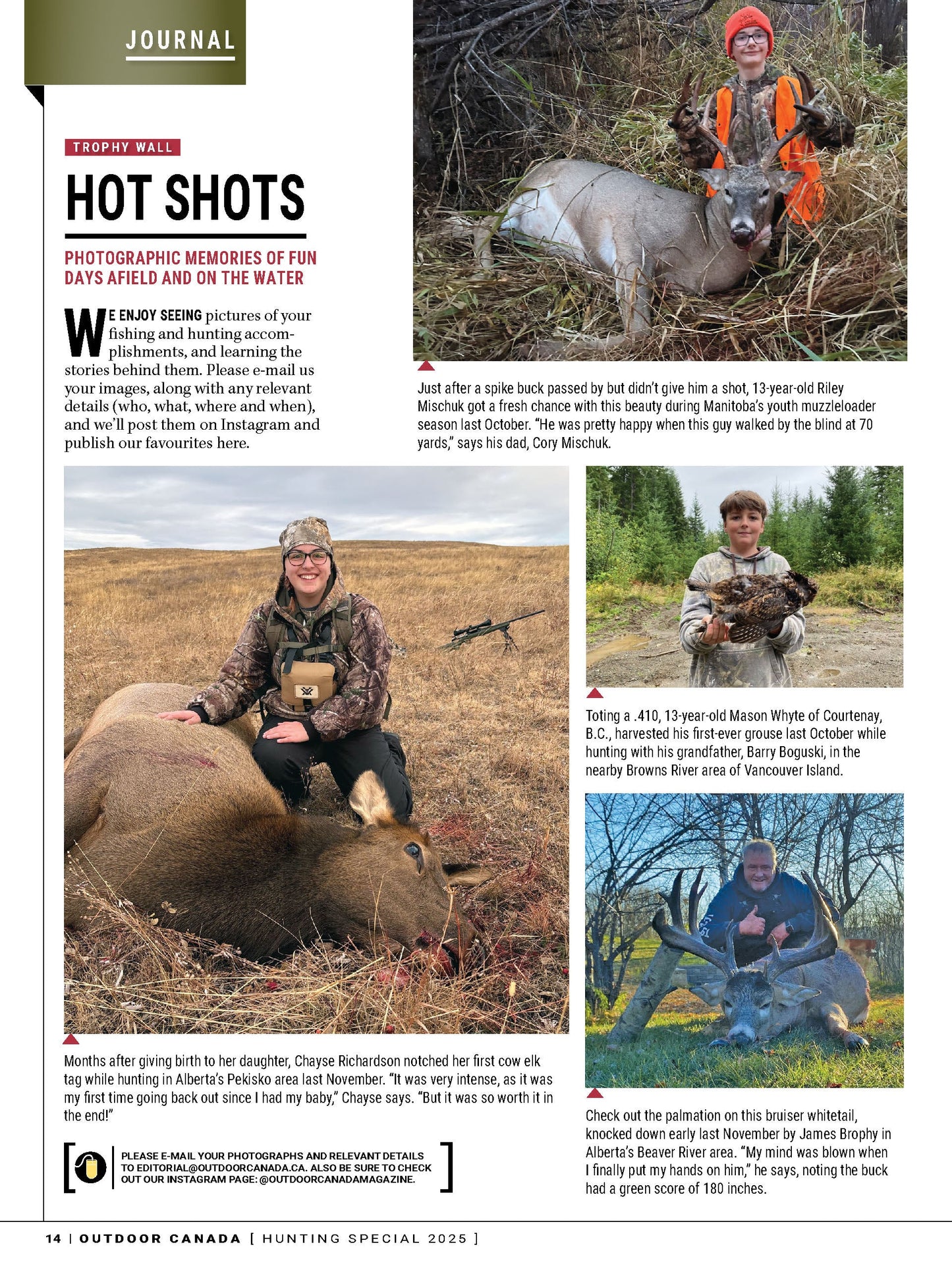 Outdoor Canada - Hunting Special 2025: Secret Buck Hideouts, Predator Hunts, Waterfowl Decoys, Air Rifle Hunting Guide, Overcome Fear Of The Dark, Expert Hunting Strategies For Success & More!
