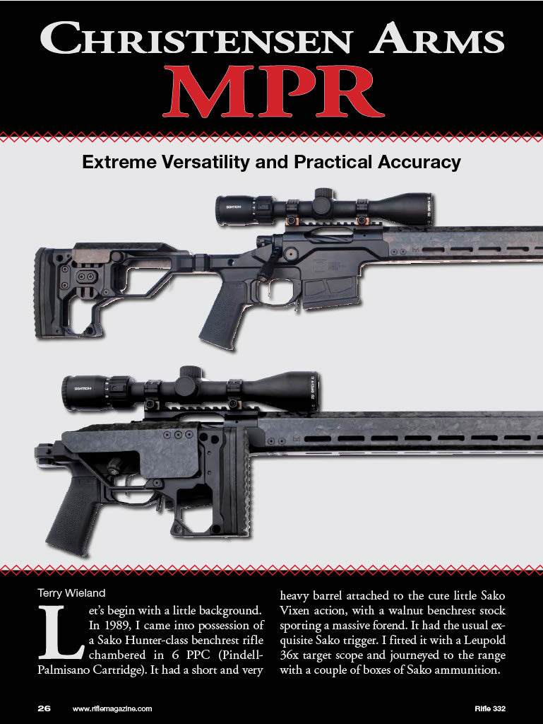 Rifle January 2024 - The Sporting Firearms Journal: Best Of West Altopo 6.5 PRC, Long Guns, Sharps Conversions, Notes On Scope Attachment, Christensen Arms MPR, POF Tombstone & Modern Levergun!