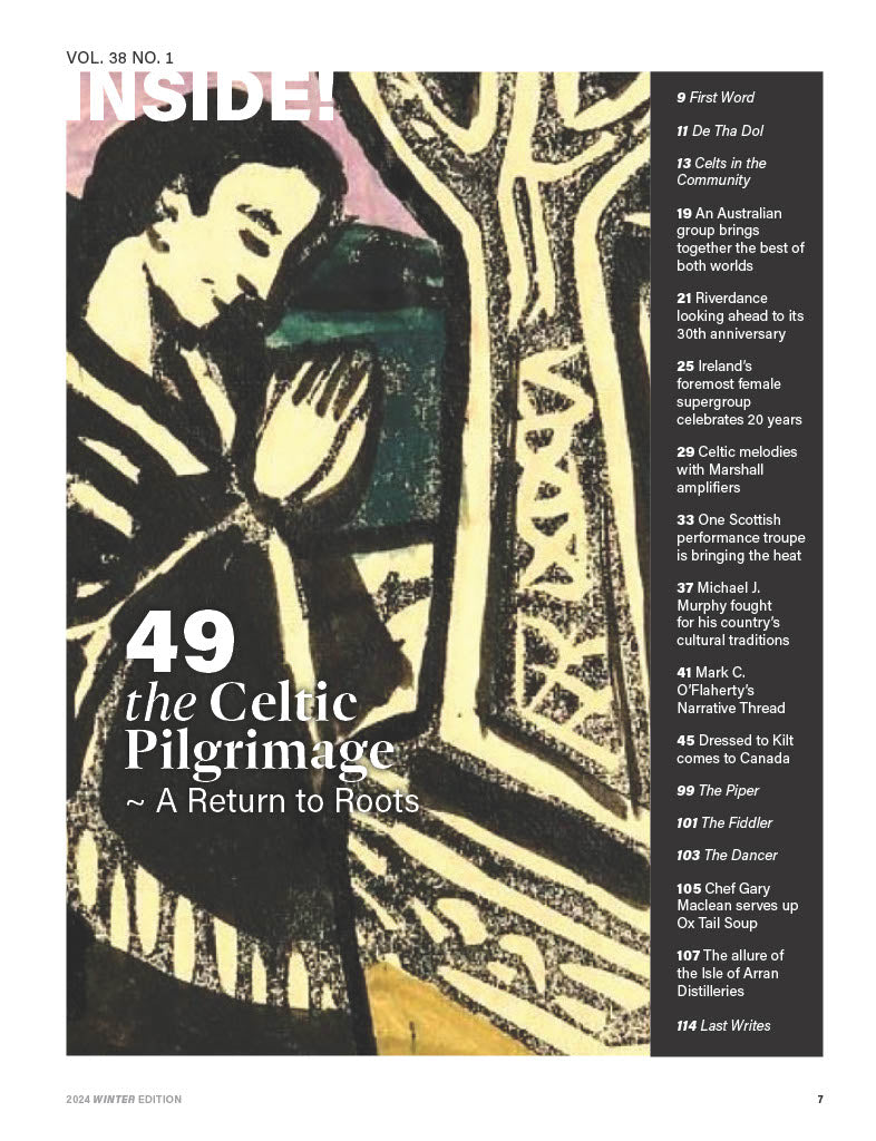 Celtic Life International - The Celtic Pilgrimage Winter 2024: A Return to Roots, Stories, News, Culture, Tradition On Celtic Woman, Riverdance, Mark C. O'Flaherty & More