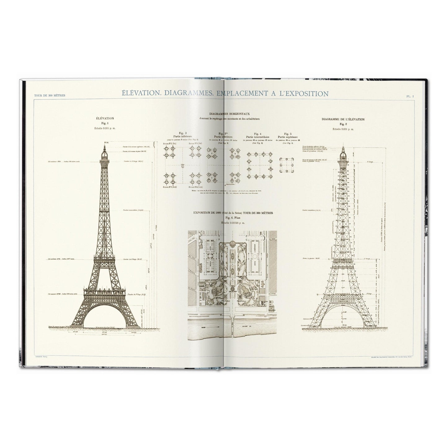 The Eiffel Tower (German, French, English, Italian) Book