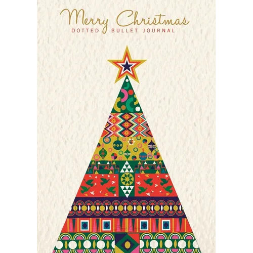 Merry Christmas Dotted Bullet Journal: Cheaper and More Useful than a Card! (Scandinavian Tree) Medium A5 - 5.83X8.27