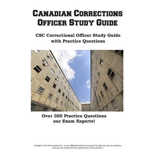 Canadian Corrections Officer Study Guide - Paperback
