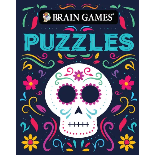 Brain Games - Take-Along - Puzzles (Sugar Skull Design - Day of the Dead and Halloween)