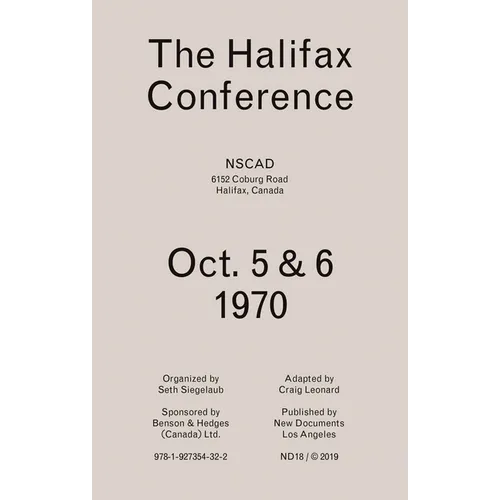 The Halifax Conference