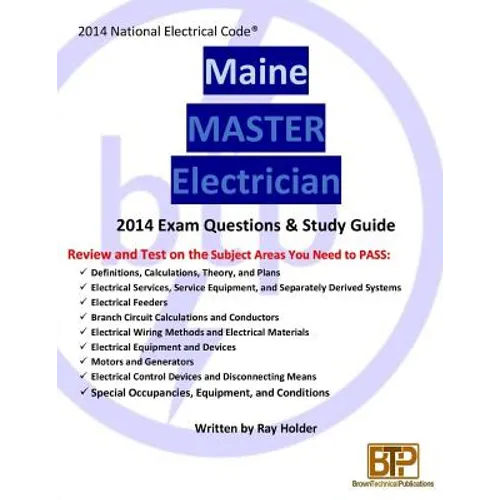 Maine 2014 Master Electrician Study Guide