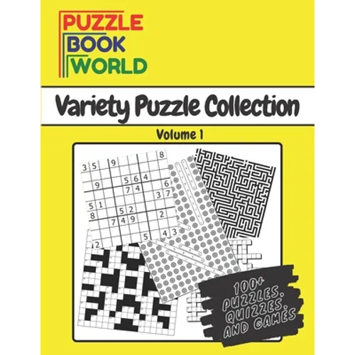 Puzzle Book World: Variety Puzzle Collection - Volume 1
