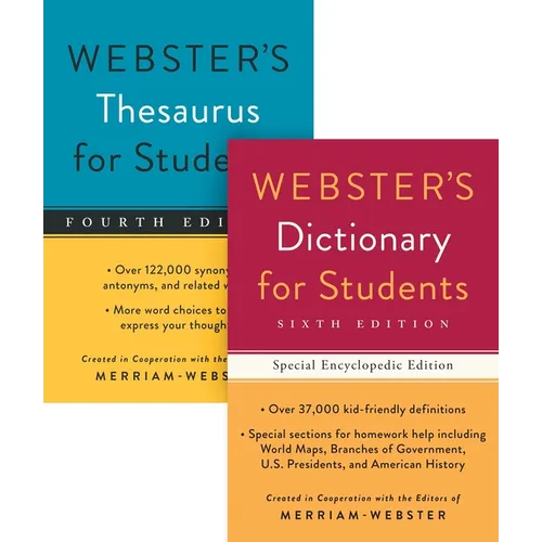 Webster's for Students Dictionary/Thesaurus Shrink-Wrapped Set