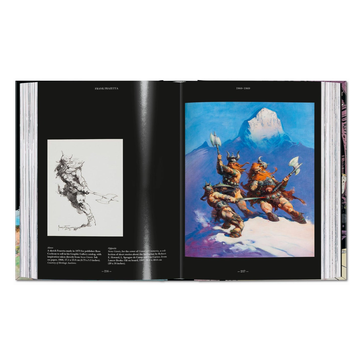 The Fantastic Worlds of Frank Frazetta. 45th Ed. (German, French, English) Book