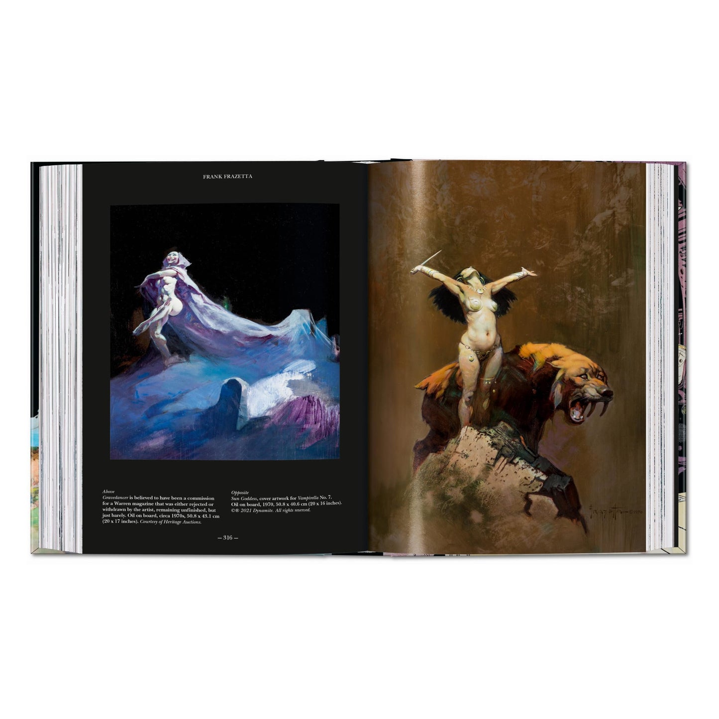 The Fantastic Worlds of Frank Frazetta. 45th Ed. (German, French, English) Book