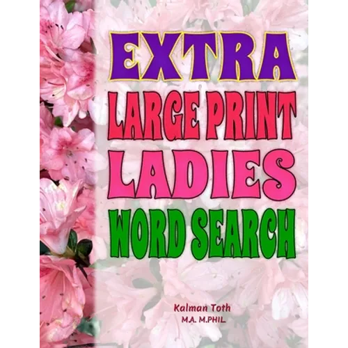 Extra Large Print Ladies Word Search