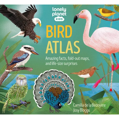 Lonely Planet Kids Bird Atlas: Amazing Facts & Fold Out Maps Meet Eagles, Falcons, Ostriches, Penguins & More Packed with Beautiful Illustrations & Di