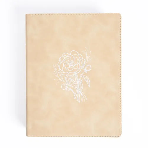 CSB Illustrator's Notetaking Bible, Large Print Edition, Cream Leathertouch