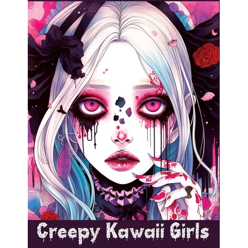 Creepy Kawaii Girls: A Coloring Book of Cute and Spooky Characters for Stress Relief and Relaxation