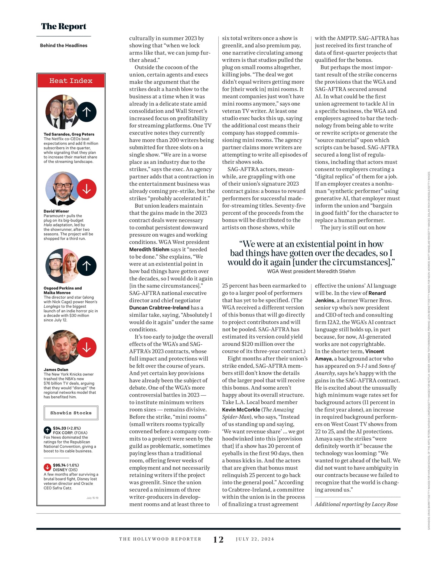 The Hollywood Reporter - 24.07.22 Edition: Hollywood A Year After The Strikes, Disney's Hack Attack Fallout, The Trauma And Tragedy Of Euphoria & More!
