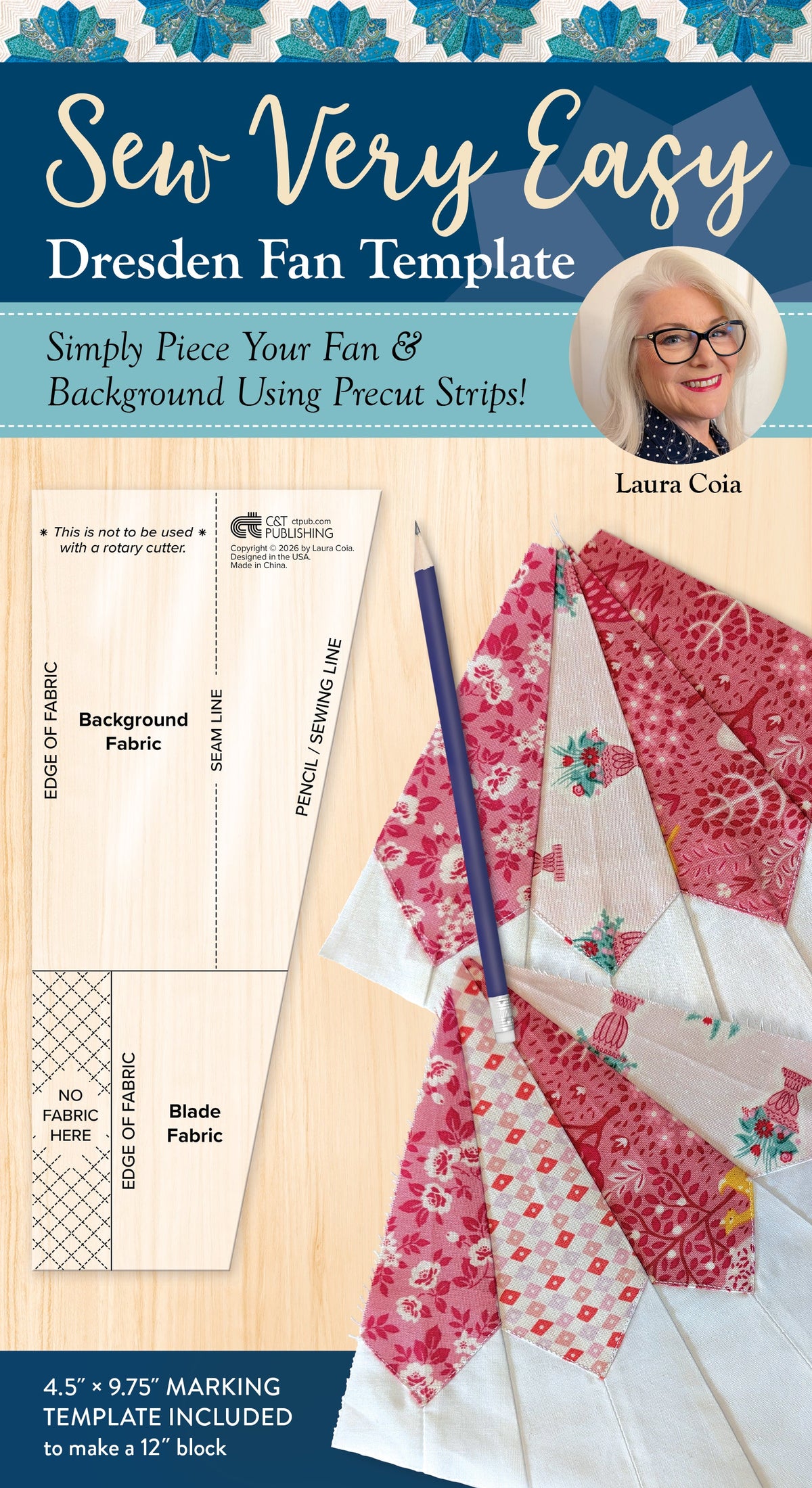 Sew Very Easy Dresden Fan Template