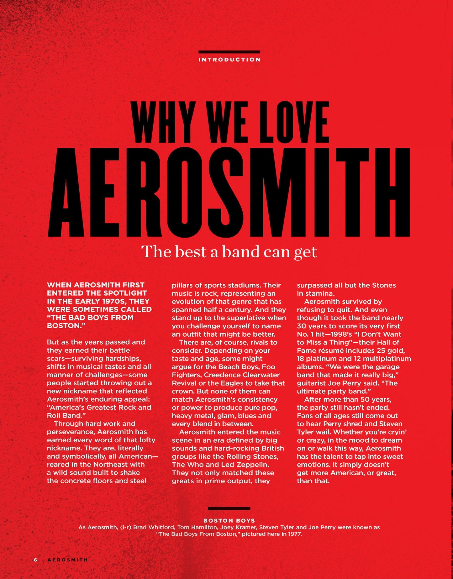 Aerosmith - The Story: American Band Evolution, Boston Legends, Steven Tyler, Joe Perry, Joey Kramer, Tom Hamilton, Brad Whitford, Toys In The Attic, Dream On, Bad Boys, Farewell Tour, Rock & Roll!
