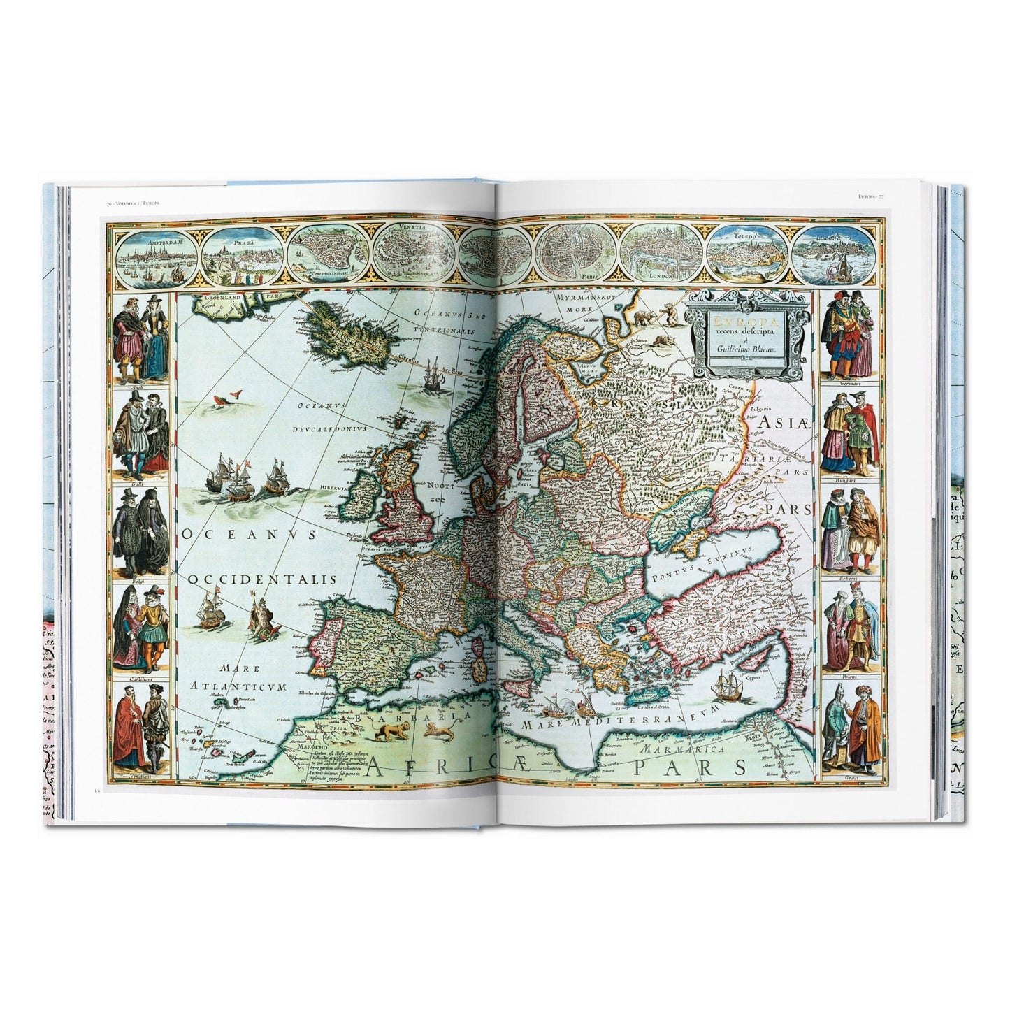 Joan Blaeu. Atlas Maior of 1665 (German, French, English) Book