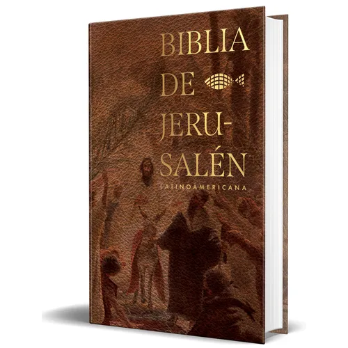 Biblia Católica Biblia de Jerusalén Latinoamericana, Tapa Dura Marrón / Spanish Jerusalem Bible, Latin American Edition Hardcover Sand Color