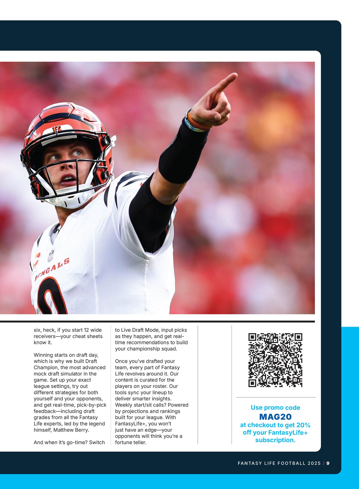 Matthew Berry's Fantasy Life - Fantasy Football 2025: 425+ Profiles, Rankings & Projections, Guillotine League Strategy, Dwain McFarland's Utilization Score, Rookie Reports, Win Your League & More!