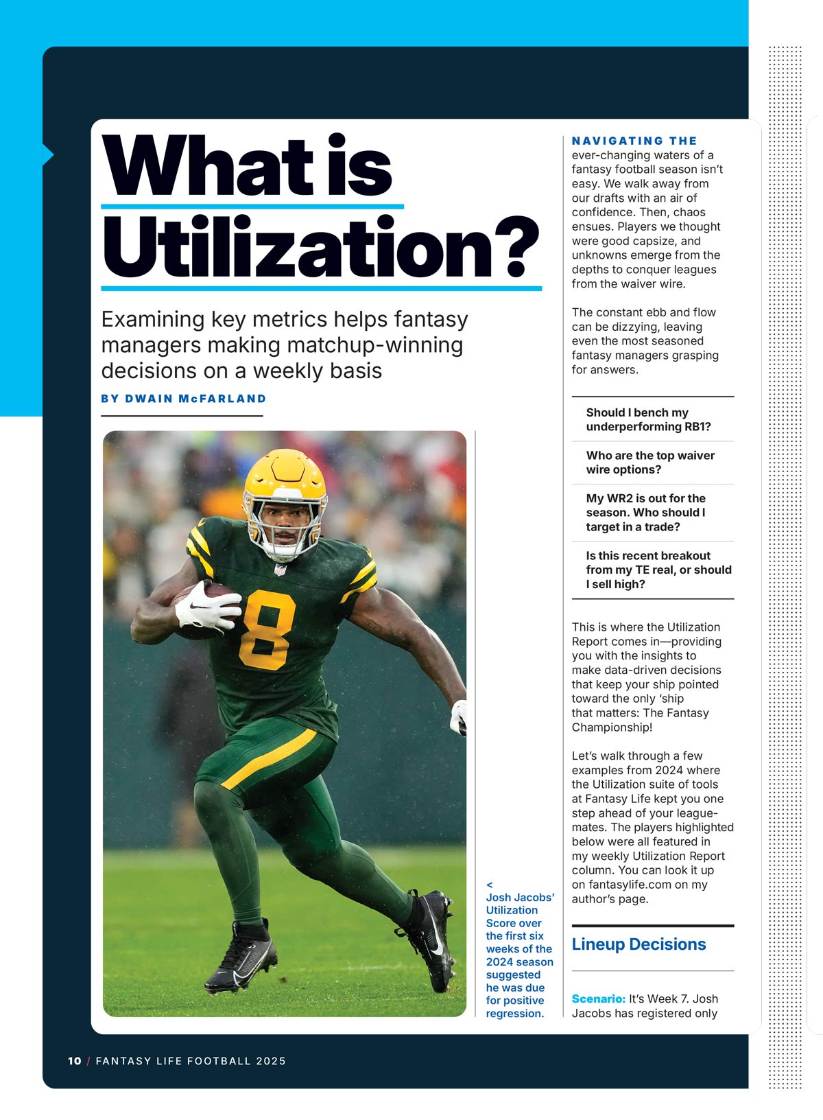 Matthew Berry's Fantasy Life - Fantasy Football 2025: 425+ Profiles, Rankings & Projections, Guillotine League Strategy, Dwain McFarland's Utilization Score, Rookie Reports, Win Your League & More!