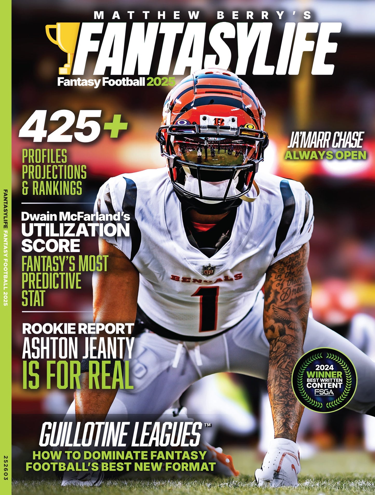 Matthew Berry's Fantasy Life - Fantasy Football 2025: 425+ Profiles, Rankings & Projections, Guillotine League Strategy, Dwain McFarland's Utilization Score, Rookie Reports, Win Your League & More!