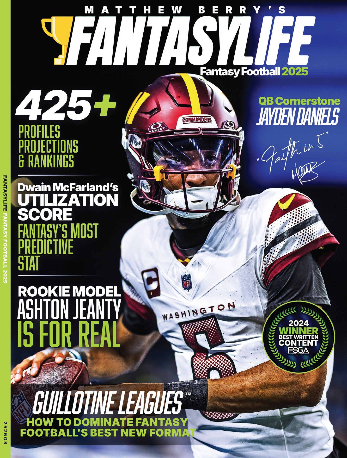 Matthew Berry's Fantasy Life - Fantasy Football 2025: 425+ Profiles, Rankings & Projections, Guillotine League Strategy, Dwain McFarland's Utilization Score, Rookie Reports, Win Your League & More!