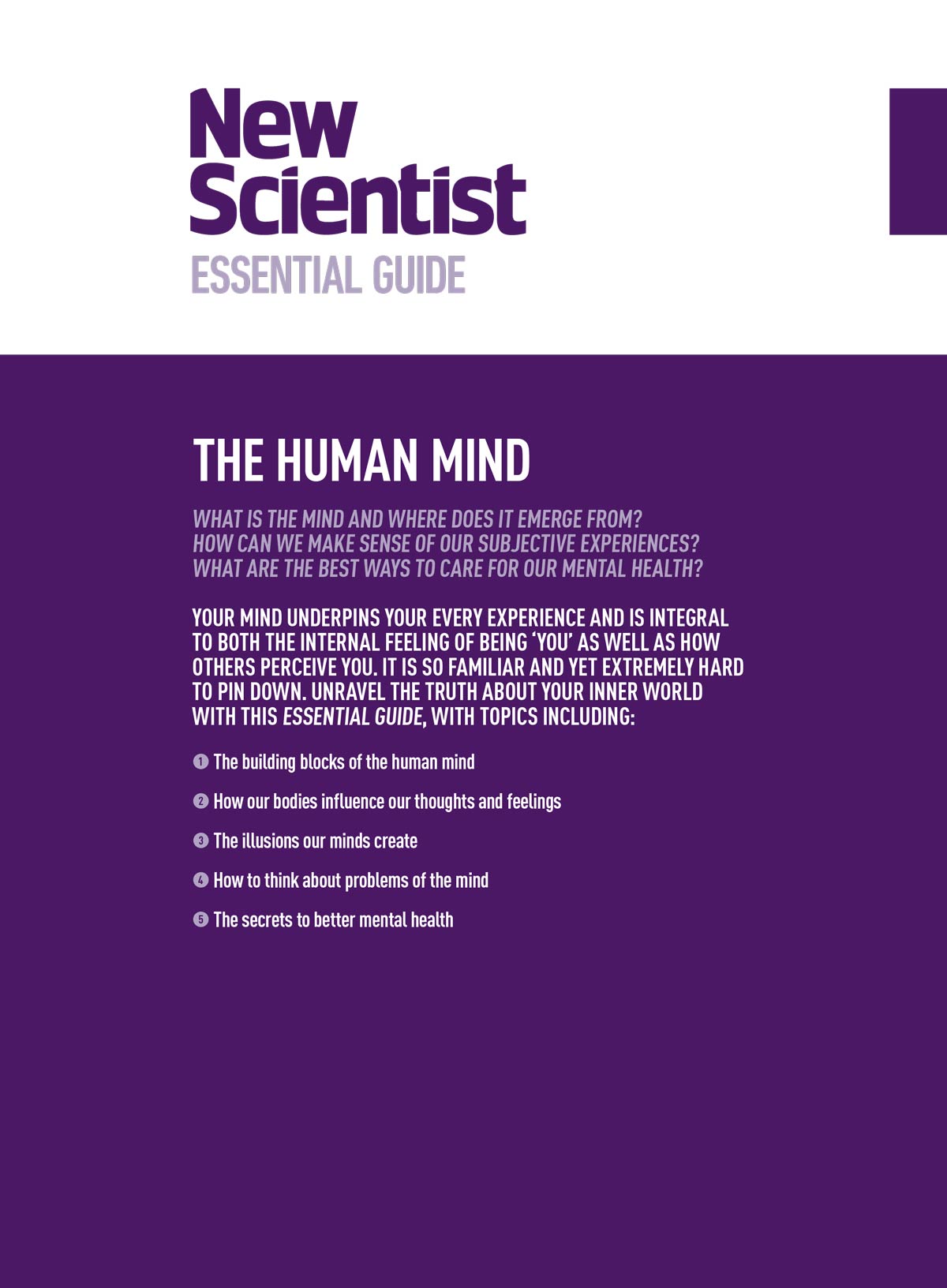 New Scientist Essential Guide - The Human Mind: Understanding Your Inner World, Mental Health Tips, The Mind Body Connection, Secrets To Happiness, Improve Your Mental Health, ADHD Insights & More!