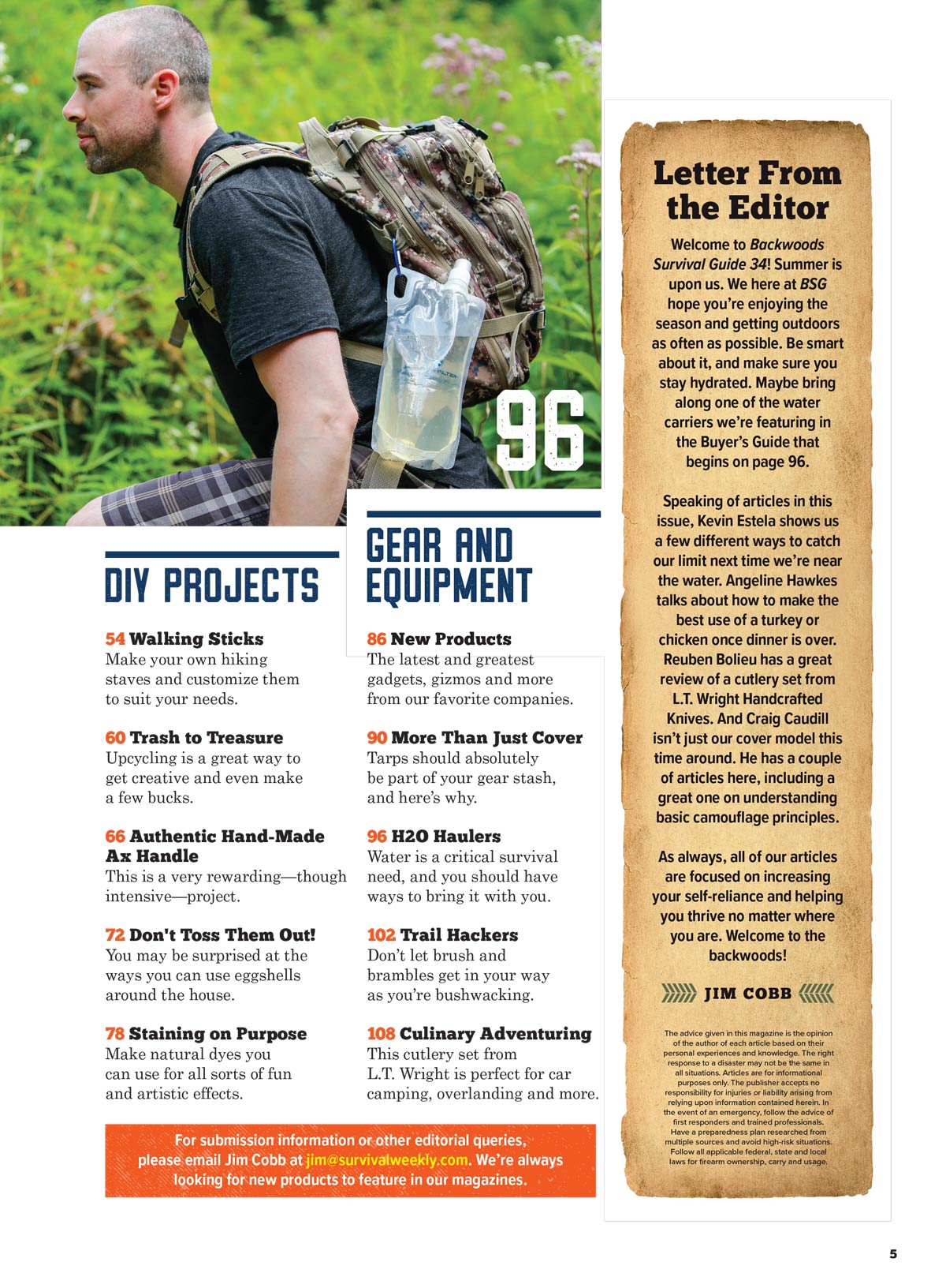 Backwoods Survival Guide - Living Off The Land No. 34: Best New Gear, Off-Grid Living Strategies, 200+ Survival Tips, Self Reliance Skills, Wilderness Necessities, Homesteading Hacks & More!