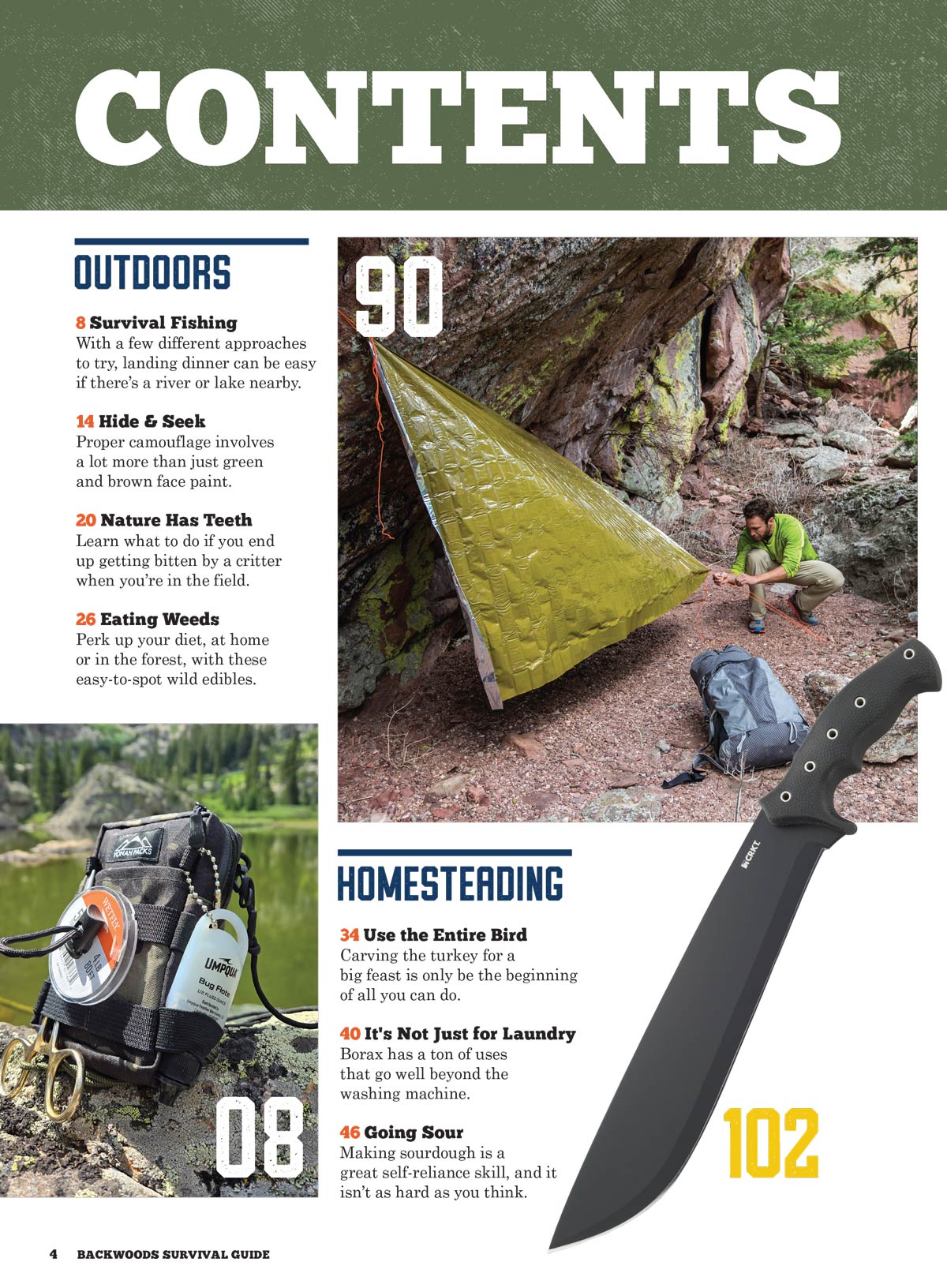 Backwoods Survival Guide - Living Off The Land No. 34: Best New Gear, Off-Grid Living Strategies, 200+ Survival Tips, Self Reliance Skills, Wilderness Necessities, Homesteading Hacks & More!