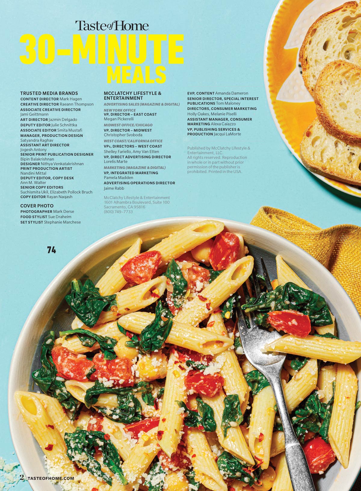 Taste of Home - 30 Minute Meals: 105 Quick & Easy Weeknight Dinners, Simple Skillets, 5-Ingredient Dinners, One-Pan Wonders, Fast & Flavorful, Freezer To Table, Simple Side Dishes & More!