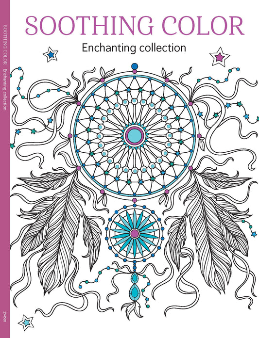 Soothing Coloring - Enchanting Collection: Color Your Way To Calm, Adult Coloring Book, Beautiful Calming Designs For Stress Relief, Mindfulness & Creative Joy, Reduce Anxiety & More!