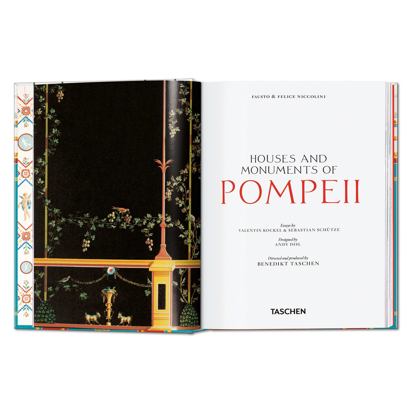 Fausto & Felice Niccolini. Houses and Monuments of Pompeii. 45th Ed. (English) Book