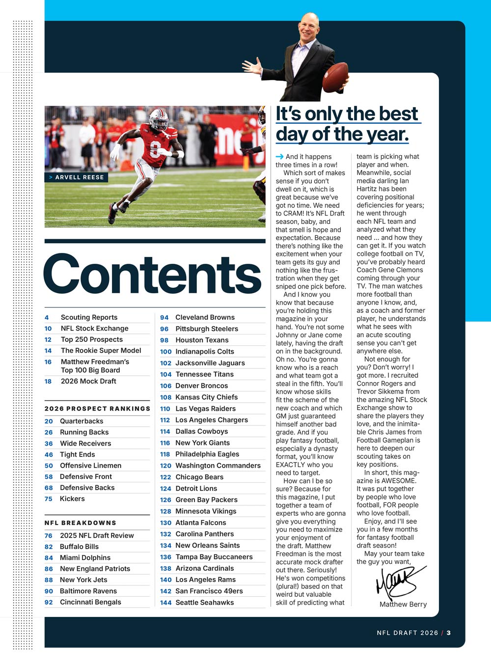 Fantasy Life - 2026 NFL Draft Guide: Top 250 Player Rankings, Projections, Exclusive Team Breakdown Analysis For All 32 NFL Teams, Most Dynamic RBs, Future Stars & More!