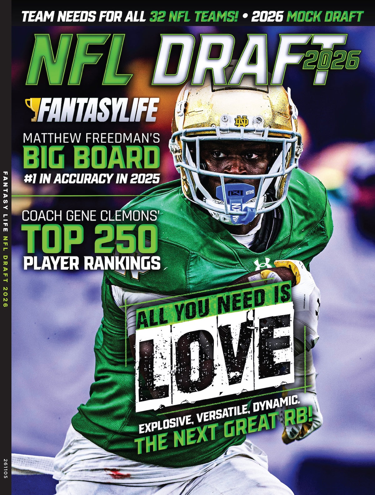 Fantasy Life - 2026 NFL Draft Guide: Top 250 Player Rankings, Projections, Exclusive Team Breakdown Analysis For All 32 NFL Teams, Most Dynamic RBs, Future Stars & More!