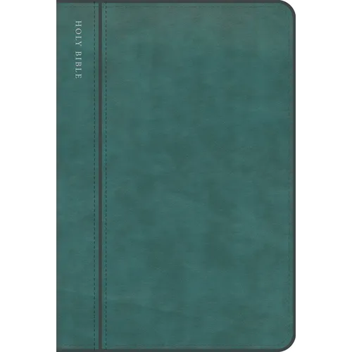 CSB Large Print Compact Reference Bible, Optimal Type, Digital Study Edition, Teal Leathertouch