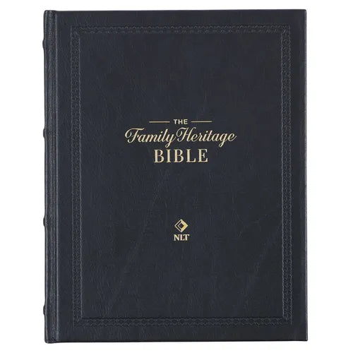 NLT Family Heritage Bible, Large Print Family Devotional Bible for Study, New Living Translation Holy Bible Full-Grain Leather Hardcover, Additional I