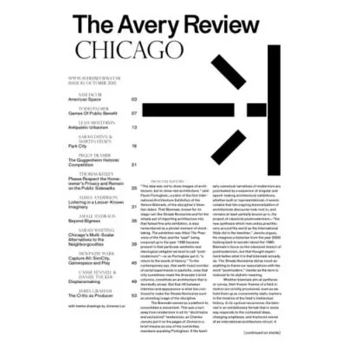 The Avery Review: Chicago