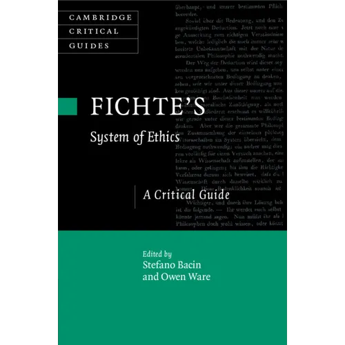 Fichte's System of Ethics