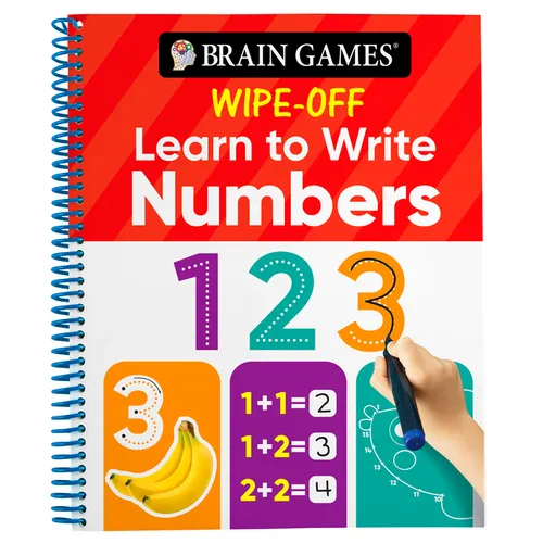Brain Games Wipe-Off - Learn to Write: Numbers (Kids Ages 3 to 6)