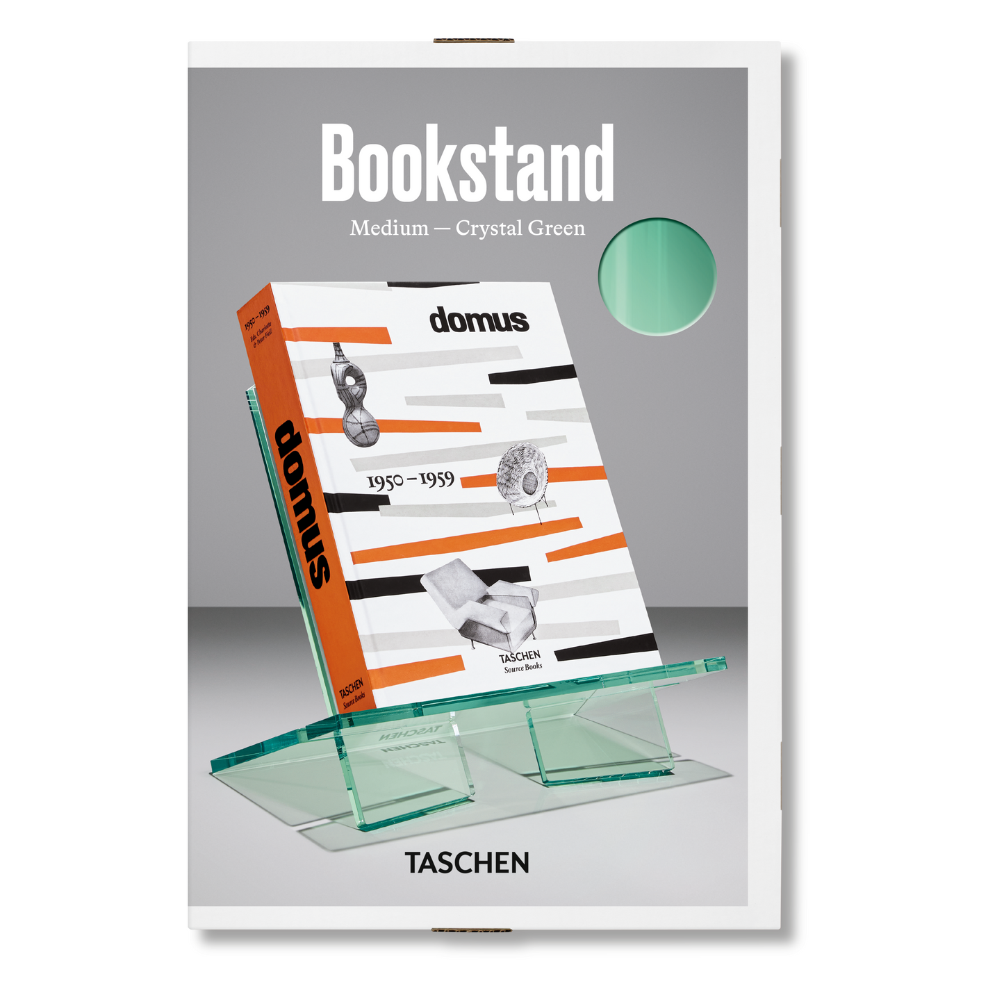Bookstand. Medium. Crystal Green Book