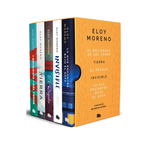 Estuche Eloy Moreno Con: El Bolígrafo de Gel Verde -Tierra - El Regalo - Invisible - Lo Que Encontré Bajo El Sofá / Eloy Moreno. Boxed Set