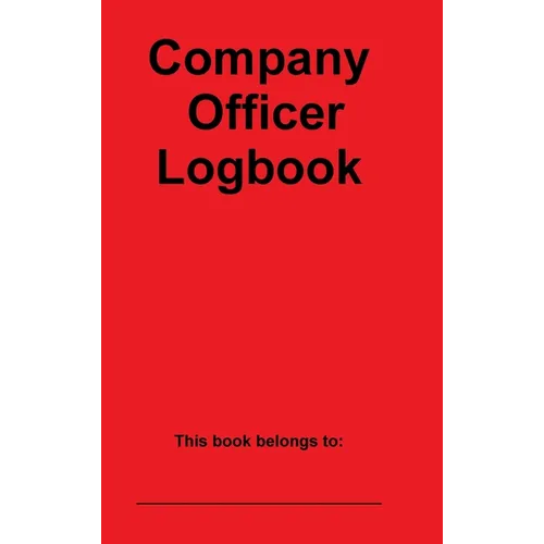Company Officer Logbook
