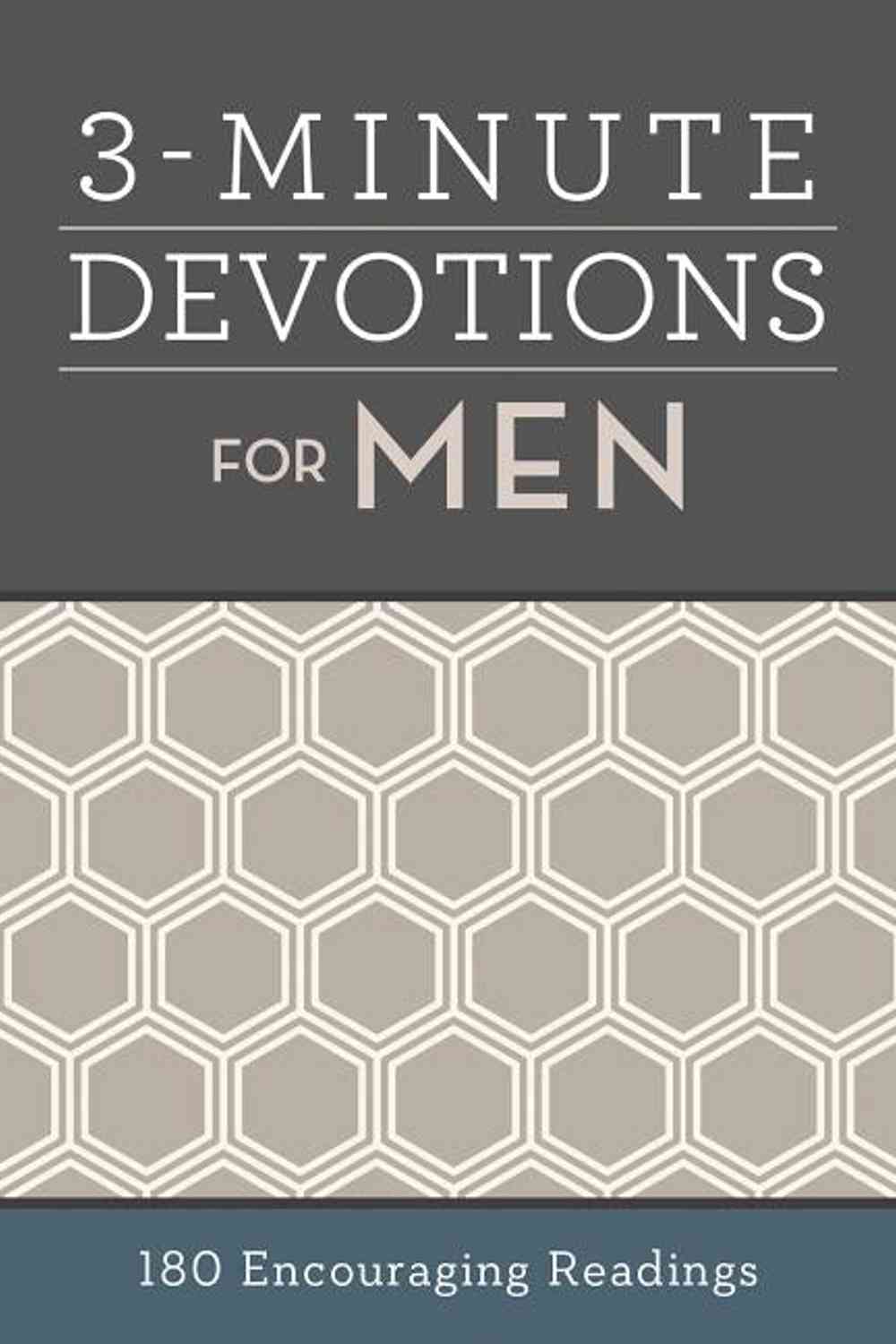 3-Minute Devotions for Men: 180 Encouraging Readings Book