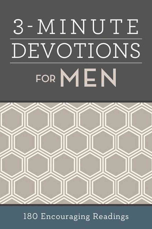 3-Minute Devotions for Men: 180 Encouraging Readings Book