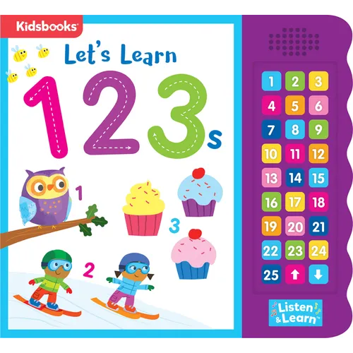 27-Button Sound Book Let's Learn 123s