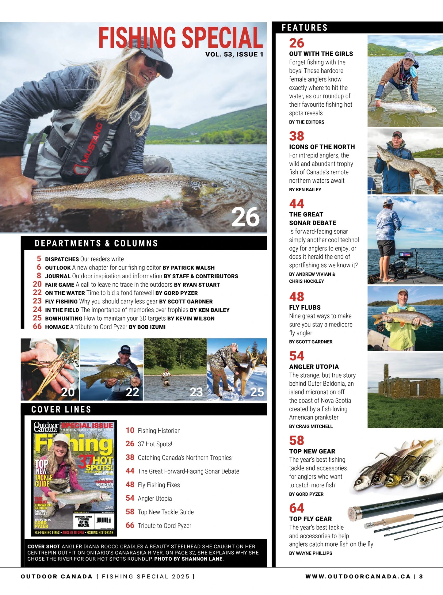 Outdoor Canada - Fishing Special 2025: Top New Tackle Guide, Hot Spots, Angler Utopia, The Great Forward-Facing Sonar Debate, Catching Canada's Northern Trophies Strategies, Gear, Trends & More!