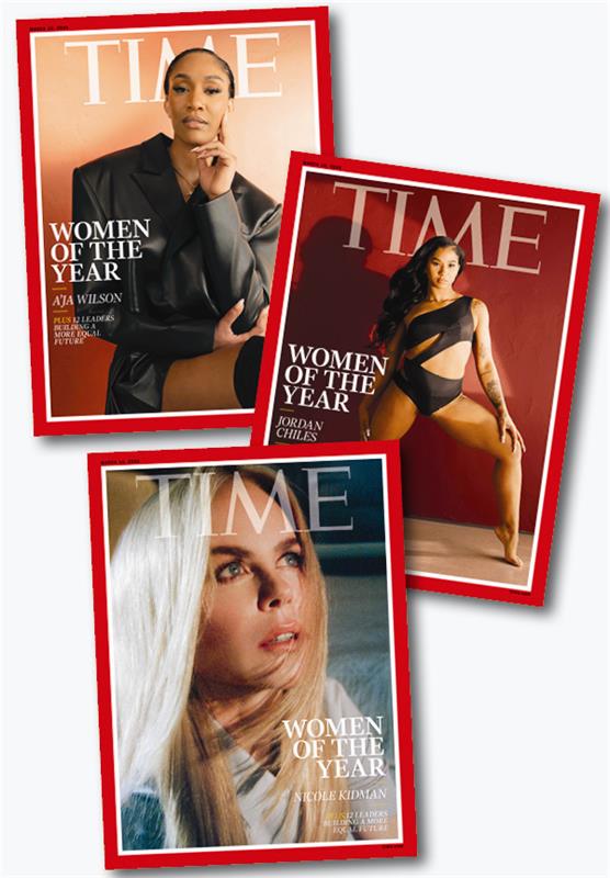 TIME Magazine - 03.10.25 Edition: Women Of The Year Nicole Kidman, A'Ja Wilson, Jordan Chiles, 12 Leaders Building A More Equal Future