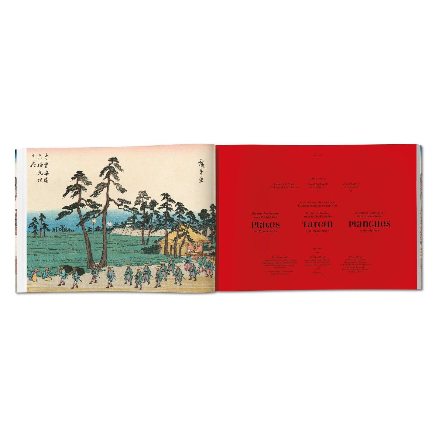 Hiroshige & Eisen. The Sixty-Nine Stations along the Kisokaido (German, French, English) Book