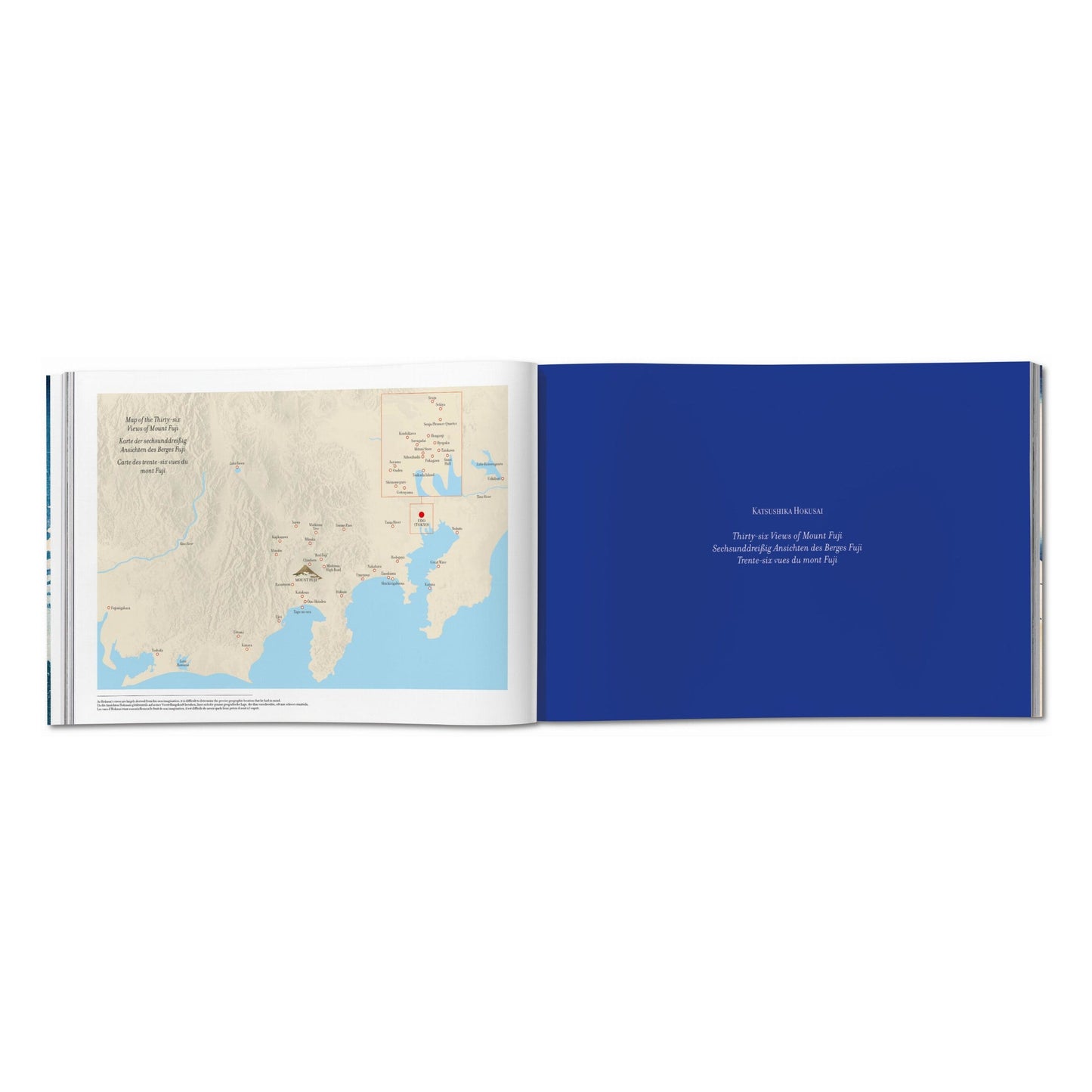 Hokusai. Thirty-six Views of Mount Fuji (German, French, English) Book