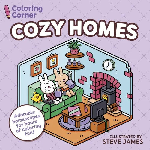Coloring Corner: Cozy Homes: Adorable Homescapes for Hours of Coloring Fun